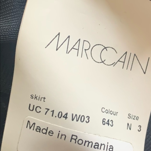 Marccain leopard print tiered silk skirt - Picture 5 of 6